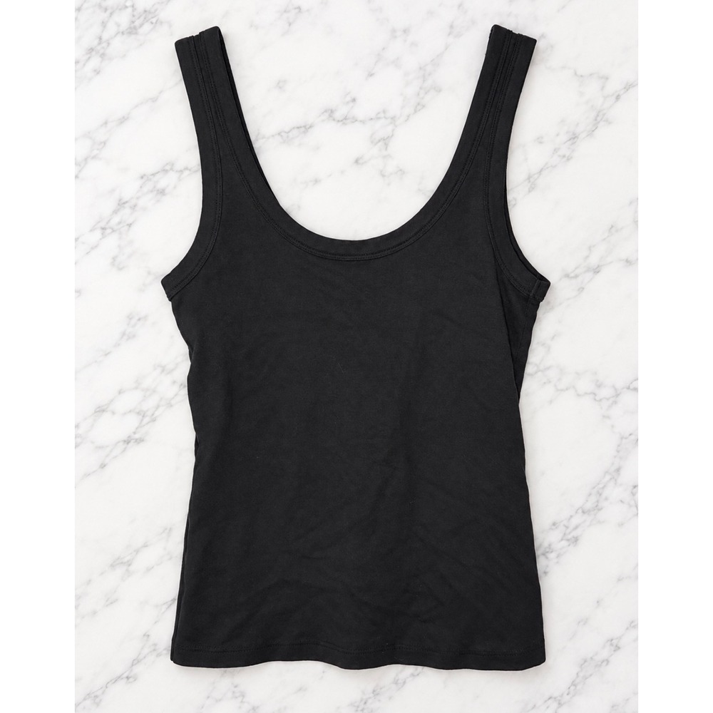 Abercrombie & Fitch Tank Top Women's M Black Scoop Neck Basic Layering
